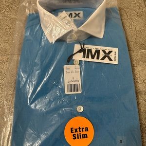 Brand New Express men IMX extra slim button up dress shirt size small